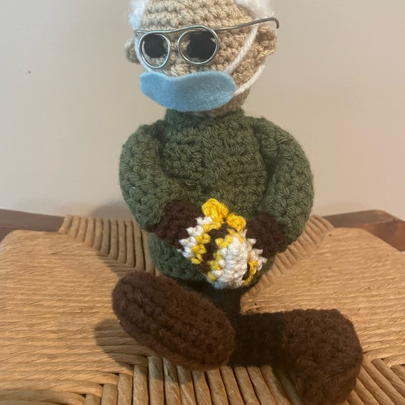 Handmade crochet Bernie Sanders doll - 12 inches - Picture 3 of 5